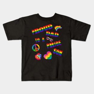 Proud Dad to a Pride Son Kids T-Shirt